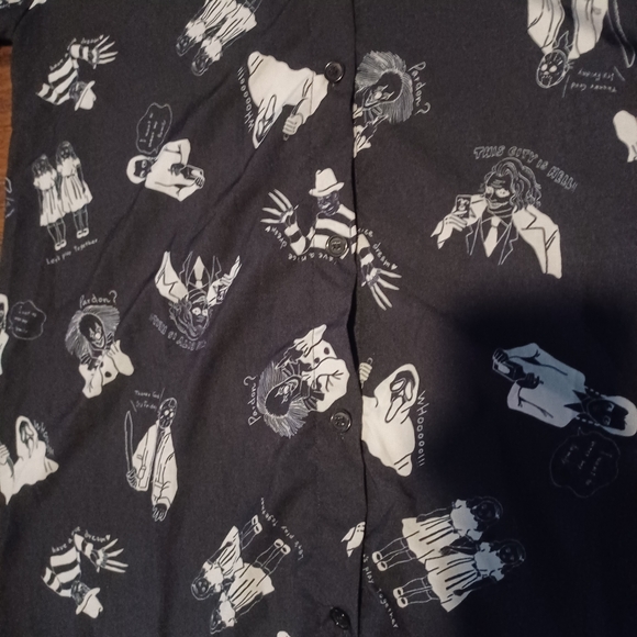 Japanese Brand Streetwear DRUG HONEY HTF Horror Buttoned Shirt - Picture 3 of 5